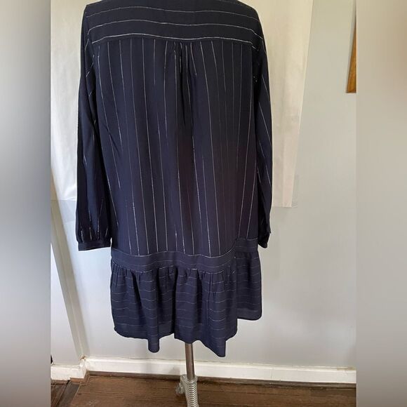 Rails Lydia Panama Stripe Navy Dress Size Medium - Picture 3 of 12